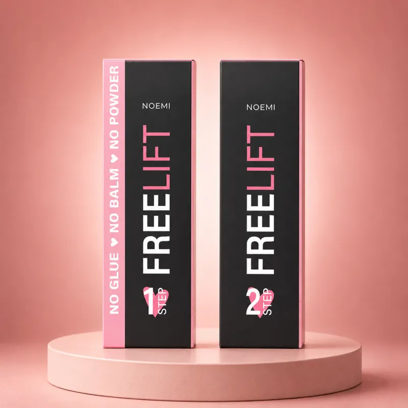 Noemi Free Lift Step 1 & Step 2 – Set de Lifting de Pestañas Coreano sin Pegamento
