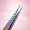 Professional Extra-Fine L-Shaped Lash Extension Tweezers 2
