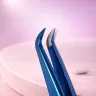 Professional Nano Tip Lash Extension Tweezers with Free Case 1