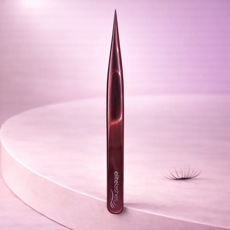 Pinza Recta Profesional para Extensión de Pestañas