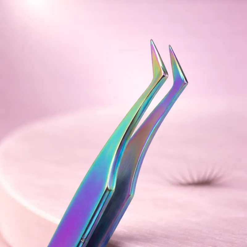 Professional Boot-Shaped Volume Lash Extension Tweezers