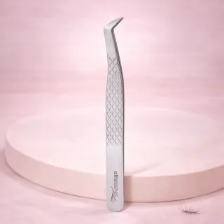 Pinza Profesional de Volumen con Punta Ancha para Pestañas